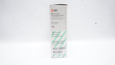 BD 382544 Autoguard BC Shielded IV Cath.18GA x 1.16inch 95ml/min - Box of 50